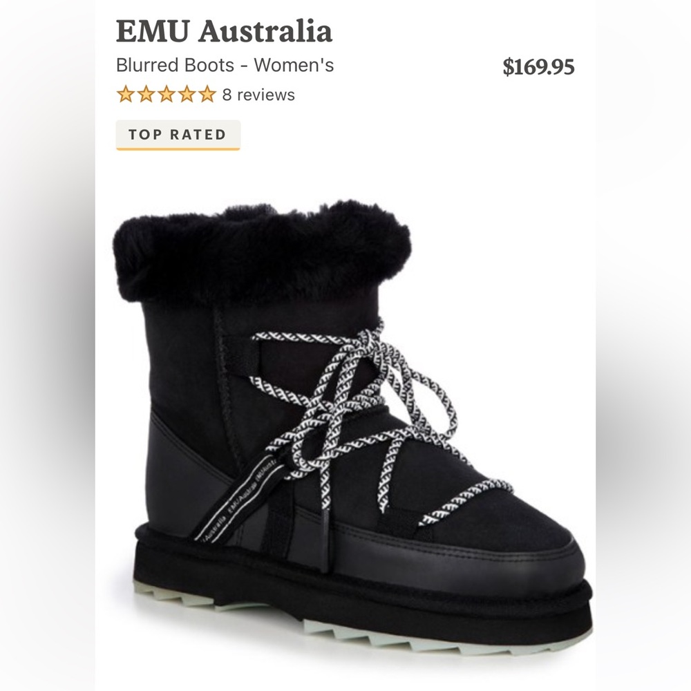 Emu Australia Blurred Shearling boots 7/euro 38